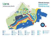 Camping Lipno Modřín Plánek kempu